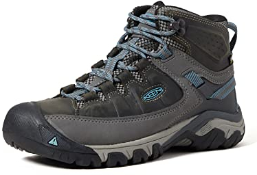KEEN Damen Targhee 3 Mid Waterproof Wanderstiefel, Magnet/Atlantic Blue, 39.5 EU