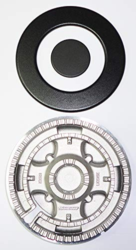 Electrolux Rex Aeg Zanussi Bruciatore Tripla Corona ultrarapido completo di copertura smaltata opaca per cucina piano cottura a gas - 3577258043 - S4457/1+B - Prodotto originale