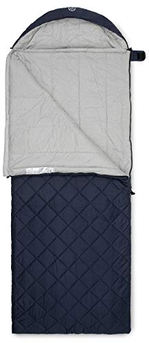 JUSTCAMP Urbana Deckenschlafsack (220 x 85 cm) mit Innen- & Außenbezug aus Baumwolle - Koppelbarer Camping Reiseschlafsack für 3 Jahreszeiten, extra groß & breit für Erwachsene, mit kleinem Packmaß