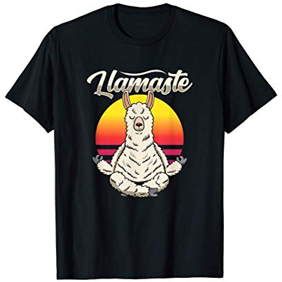 Lama Yoga Geschenk Alpaka Yoga LLamaste T-Shirt