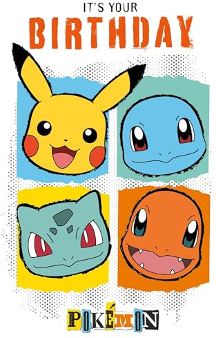 Carte d'anniversaire officielle Pokémon