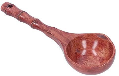 Cucchiai di legno, cucchiai da minestra in legno con foro per appendere Cucchiaio da tavola in legno Cucchiaio per porridge per cucinare in casa