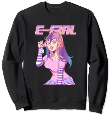 Gamer Gaming E-Girl Kawaii Otaku, japanischer Anime Manga Sweatshirt