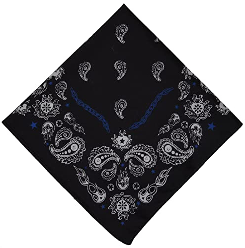 Bandana Halstuch Biker Nikki Tuch Schal Kopftuch Baumwolle Mundschutz Piratentuch (01)