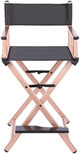 FGHDFH Professionelle Make-Up Artist Stuhl Faltbar Aluminium Regisseure Stuhl Makeup Chair Für Kunden Mit Fußstütze Outdoor Camping Stuhl Heavy Duty 300 Lbs, Für Studio Schauspieler Personal,C