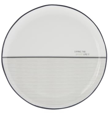 Kuchenteller, Dessertteller TITANE STRIPES D. 19cm Keramik Bastion Collections