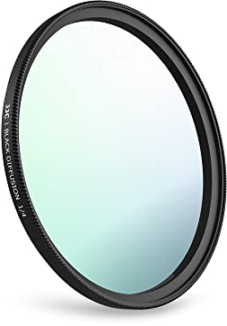 JJC 82mm Black Mist 1/4 Filter Schwarze Diffusionsfilter Effektfilter, Filter mit Weichem Verträumtem Kinoeffekt für Canon RF 85mm F1.2 EF 24-70mm F2.8L II Nikon Z 24-70mm F2.8 und Mehr