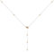 RADLEY Ladies 18ct Rose Gold Plated Beaded Lariot Jumping Dog Necklace RYJ2393S
