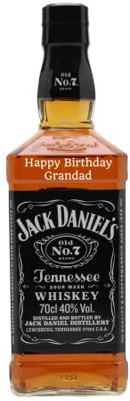 Personalised Bottle of Jack Daniels Whiskey 70cl (No Gift Box)
