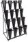 Blumenständer Pflanzentreppe Blumentreppe Rollender Blumenständer 16 12 9 6 4 Eimer, Blumenständer Aus Schmiedeeisen Für Floristen Und Hochzeiten, Gartenwagen Für Frische Blumen ( Color : Black , Size