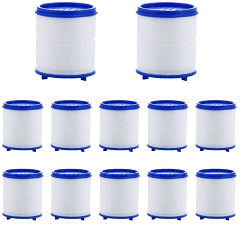 oupados 12 Pièces Purificateur d'eau de Robinet de Cuisine et Salle de Bains Plastique Filtre Eau Robinet Anti Calcaire Filtre Robinet Anti Calcaire, pour Salle de Bain, Cuisine