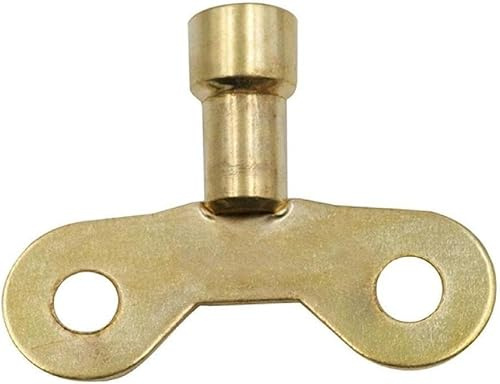 DPWOUM 1Pc Yellow Brass Radiator Bleed Key - Metal Radiator Bleeding Tool for Venting Air & Home Improvement