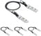 10G SFP+ DAC Twinax Cable, SFP+ to SFP+ Direct Attach Copper Passive for Ubiquiti UniFi, Meraki, Mikrotik, Fortinet, Netgear, D-Link, TP-Link and More, 0.5-Meter(1.6ft), 4-Pack