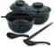 Juego de vajilla de cerámica para ramen para 2 personas, estilo japonés, estilo retro, 800 ml, cuenco de fideos con palillos y cucharas, cuencos de sopa con tapa para microondas y lavavajillas, negro