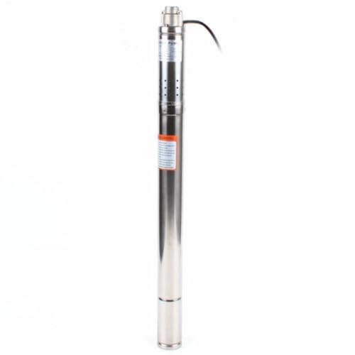 Konfiur 2 Zoll 370W Tiefbrunnenpumpe, 304 Edelstahl Brunnenpumpe 1000L/H Rohrpumpe Max. Förderhöhe: 55m Max Durchfluss 11,8m³/H, für Industriellegartenbewässerung