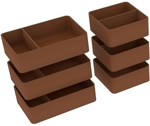 Feldherr Organizer Insert kompatibel mit Imperium Horizon - Grundspielbox - Ergänzung für den originalen Plastikeinsatz - Tokenhalter - Leichteres Sortieren der Token - 3D130Set, Farbe:Braun