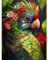 GHHKUD Diamond Painting für Erwachsene, Papagei Vogel 5D DIY Diamant Painting Bilder für Erwachsene Anfänger, Diamond Painting Set, Full Drill Diamant Malerei für Haus Dekoration 30x40 cm