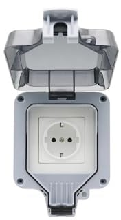 UK FR DE Standard IP66 13A 16A 250V Weatherproof Waterproof Outdoor Wall Power Socket Box Electrical Outlet Charging Pile(MP22-13A)