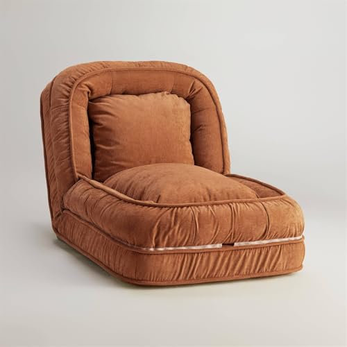 Generisch Convertible Lazy Sofa Bed - Foldable Floor Chair for Adults Kids Floor Seats, Single Folding Sofa Bed Couch, Cozy Small Couch Tatami with 5 Adjustable Position for Home Living Room