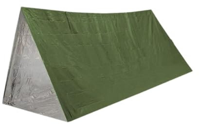 pistro Notfallzelt, kompakt, wasserdicht, tragbar, winddicht, 2 Personen, Schlauchzelt für Reisen, Trekking, Strand, Camping