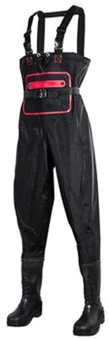 Stivali A Coscia da Pesca Stivali da Pesca Grandi e Alti per Uomo, Adatti per lavori in Acqua, Lavaggio Auto e paludi(Black,39 EU)