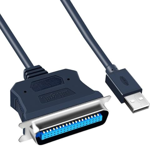 ZBIianxer Cable de impresora USB a paralelo de 36 pines, cable adaptador de puerto USB, CN36, accesorio