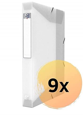 Oxford hawai Heftbox A4, aus Kunststoff, transparent, 9 Stück