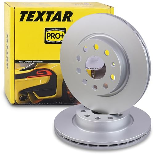 TEXTAR 2x Bremsscheibe belüftet vorne 40379448 Innenbelüftet | Kompatibel mit: AUDI A3, A3 Cabriolet, A3 Sportback, SEAT ALTEA, ALTEA XL, LEON, TOLEDO III, SKODA OCTAVIA II