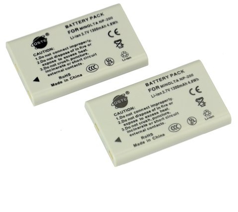 DSTE® 2x NP-200 Rechargeable Li-ion Battery for Konica Minolta DiMAGE X DiMAGE Xg DiMAGE Xi DiMAGE Xt DiMAGE Xt Biz Digital Camera