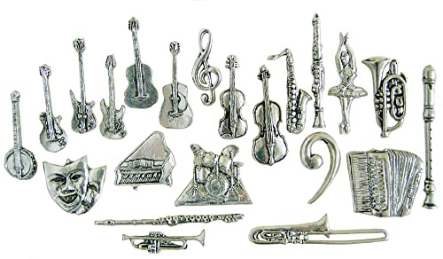 Pewter Pin Badge - Saxophone