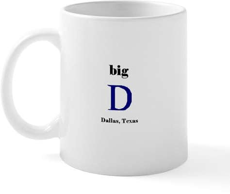 CafePress Big D Mug 11 oz (325 ml) Ceramic Coffee Mug