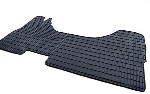 Gummimatte für Iveco Daily 3 und 4 alle Modelle Gummi Matte Vorne Durchgehend 1-teilig Schwarz Geruchsneutral