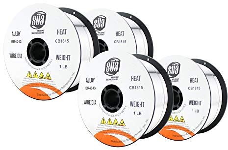 ER4043 - MIG Aluminum Welding Wire - 1 Lb x 0.030 (4 SPOOLS)