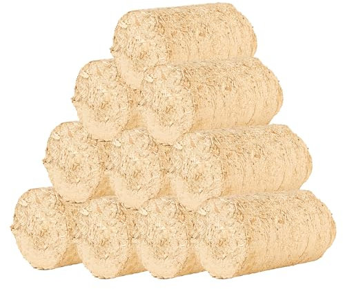 POSH Briquettes en bois naturel - Allume-feu en bois de hêtre pour cheminée et barbecue - Efficace et respectueux de l'environnement - Briquettes (20 kg)