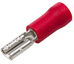 HELLA 8KW 705 393-003 Leitungsverbinder - rot - von: 0.5mm² - bis: 1.0mm² - Flachsteckhülse - 2,8 x 0,5 - Menge: 100