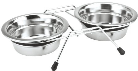 Nobby Support double à gamelles 11 cm 0,25 l