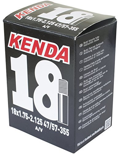 Kenda Unisex – Erwachsene Universalschlauch 18 x 1.75-2.125, AV 35 mm, schwarz, 47/57-355