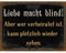 AS4HOME Blechschild - Liebe Macht blind! - Vintage Wandschschild Metall