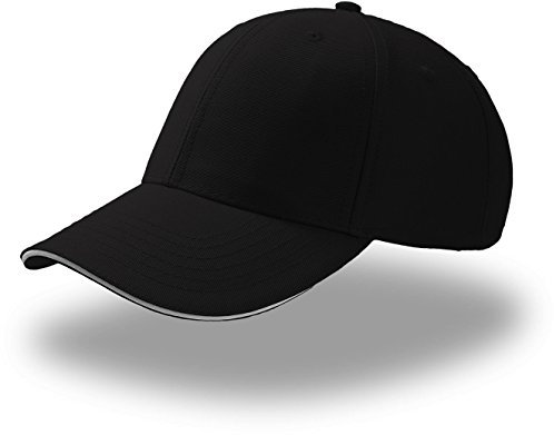 Atlantis Sport Sandwich Cap, One Size, Black White