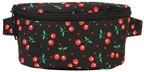 Mid Pac dünnen Beutel Hüfttasche Banane Sport, 22 cm, Schwarz (Black Cherry)