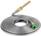 BEAULIFE 304 Edelstahl Metall Gartenschlauch 50 Fuß mit Messing Gartenschlauch Düse, flexibel, tragbar & leicht, knickfrei Garten Wasser Outdoor Schlauch
