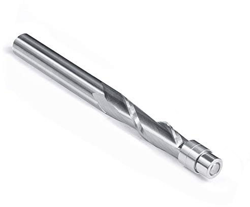 TACKPRO Spiral Flush-Trim Router Bits Solid Carbide Flush Trim Router Bit 1/4-Inch Shank Spiral Flush Trim Up Cut from