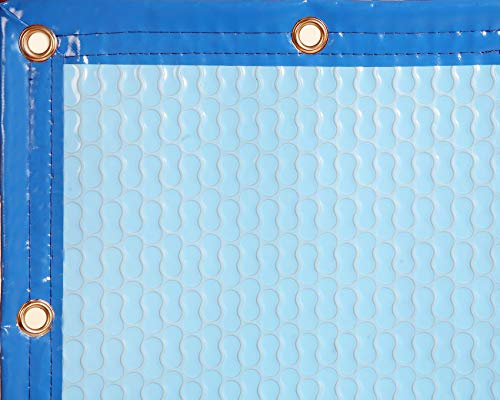 INTERNATIONAL COVER POOL Copertura Termica 500 micras GeoBubble sol+Guard per Piscine de 5 x 10 Metri con Rinforzo su Tutto Il Contorno