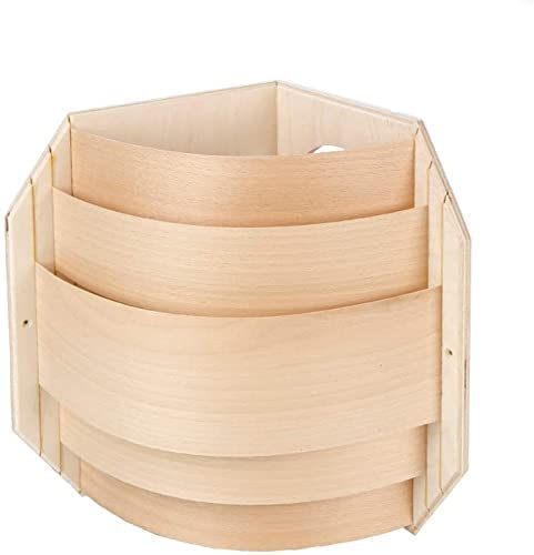 SudoreWell® Sauna Holzblendschirm Lampenschirm Eck aus Birkenholz für Saunaleuchte + Saunalicht