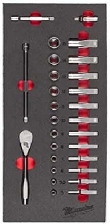 Milwaukee 28 Piece 1/4 Ratchet Wrench Set Foam Insert for 30 Workshop Trolley