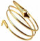 Modisch gewickelte Schlangenspirale Oberarmmanschette Armband Armreif Silber Praktisches Design und langlebig