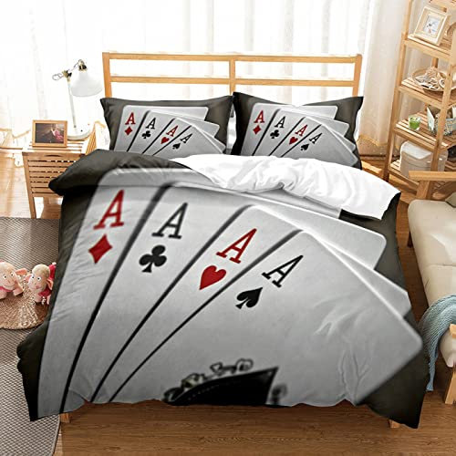 HAIKUO Bettwäsche 135x200 Marke Schwarz Mikrofaser Bettwäsche + 2 Kissenbezug 80x80cm - Mit Reisverschluss BettwäSche-Sets - Geeignet FüR Erwachsene Und Kinder