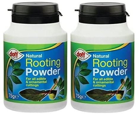 2 x Doff Hormone Rooting Powder 75g - Help New Roots On Cuttings and Promotes Strong Healthy Roots