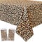 2 Stück Leopard Kunststoff Tischdecke, Leopard Partybedarf, Tier Safari Thema Partydekorationen, Rechteckige Tischdecke für Tier Themen Party, Geburtstagsfeier 137 X 274 cm (1)
