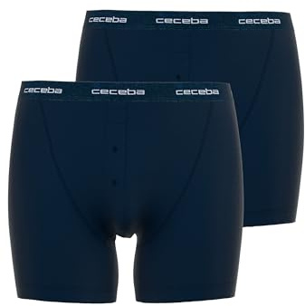 Ceceba Herren Long-Pants blau uni 2er Pack